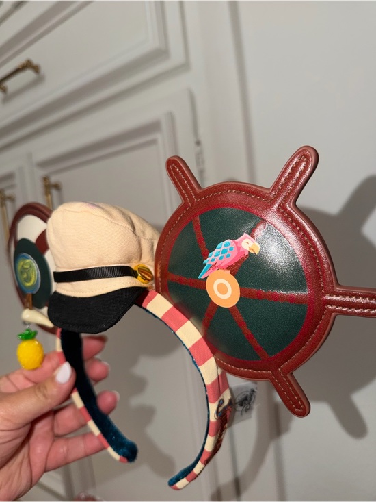 Nautical Pirate jungle cruise Ears Headband - Brown, Green, Cream